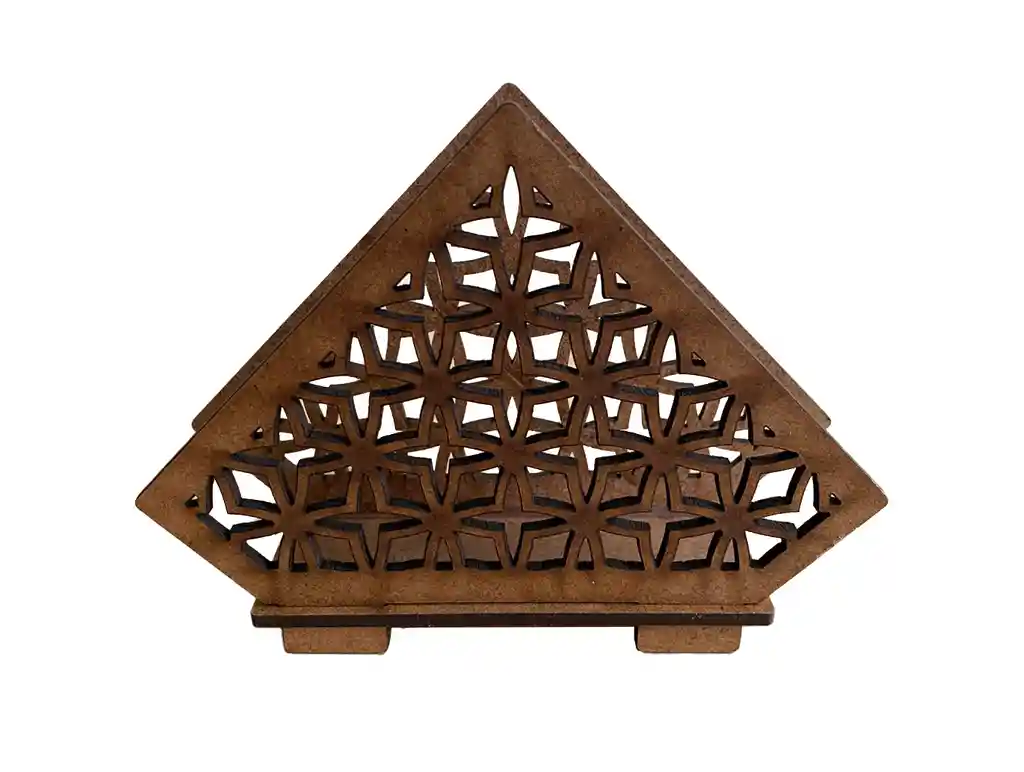 Servilletero Pequeño De Madera (estrella)