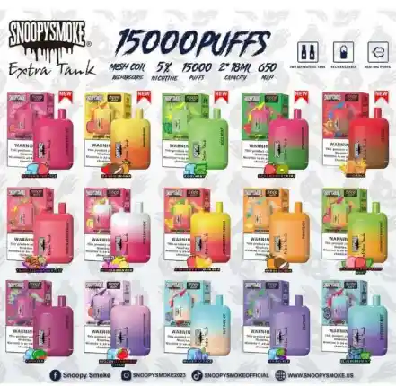 Snoopy Smoke Vaper 15000 Puffs Banana Fresa