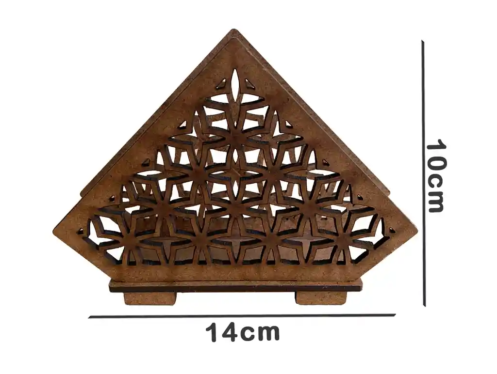 Servilletero Pequeño De Madera (estrella)