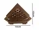 Servilletero Pequeño De Madera (flor)