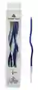 Vela Curva Metalizada Azul Paquete 6 Und
