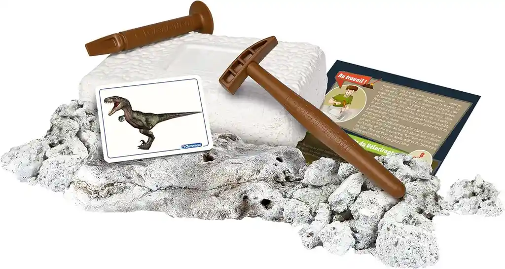 Juego Didáctico Arqueojugando Fósiles De Velociraptor Niños