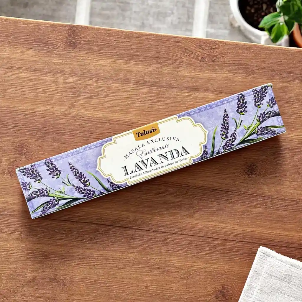 Incienso Tulasi Masala Lavanda Exuberante – Relajación Y Meditación