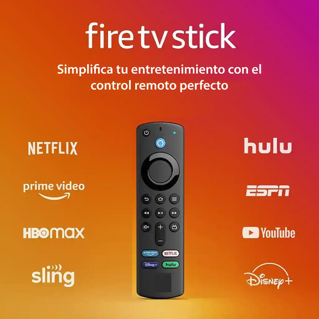 Control Para Amazon Fire Tv 1, 2, 3 Gen, Stick, 4k Max, Con Voz, Bt
