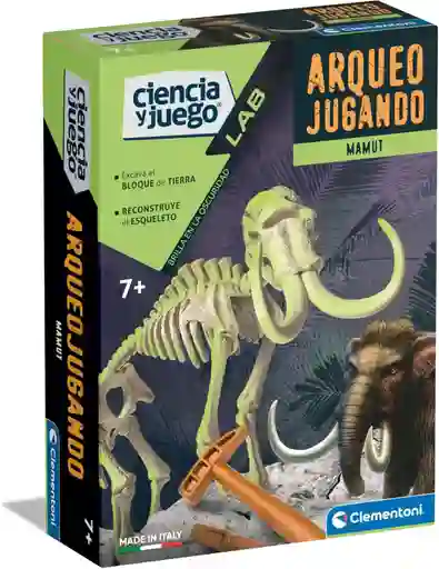 Juego Didáctico Arqueojugando Fósiles De Mamut Niños