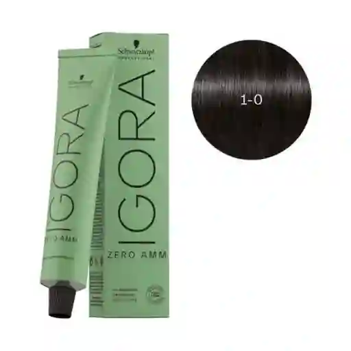 Schwarzkopf Igora Zero Tinte Sin Amoniaco Negro Natural #1.0 60ml