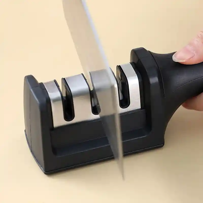 Afilador De Cuchillos 3 Pasos Ergonómico Para El Hogar Antideslizante