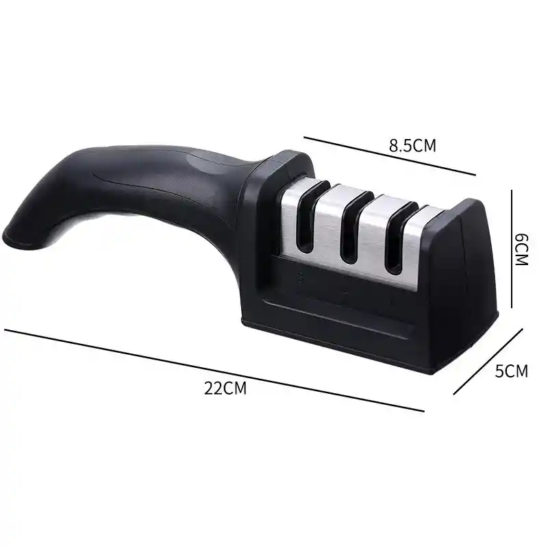 Afilador De Cuchillos 3 Pasos Ergonómico Para El Hogar Antideslizante