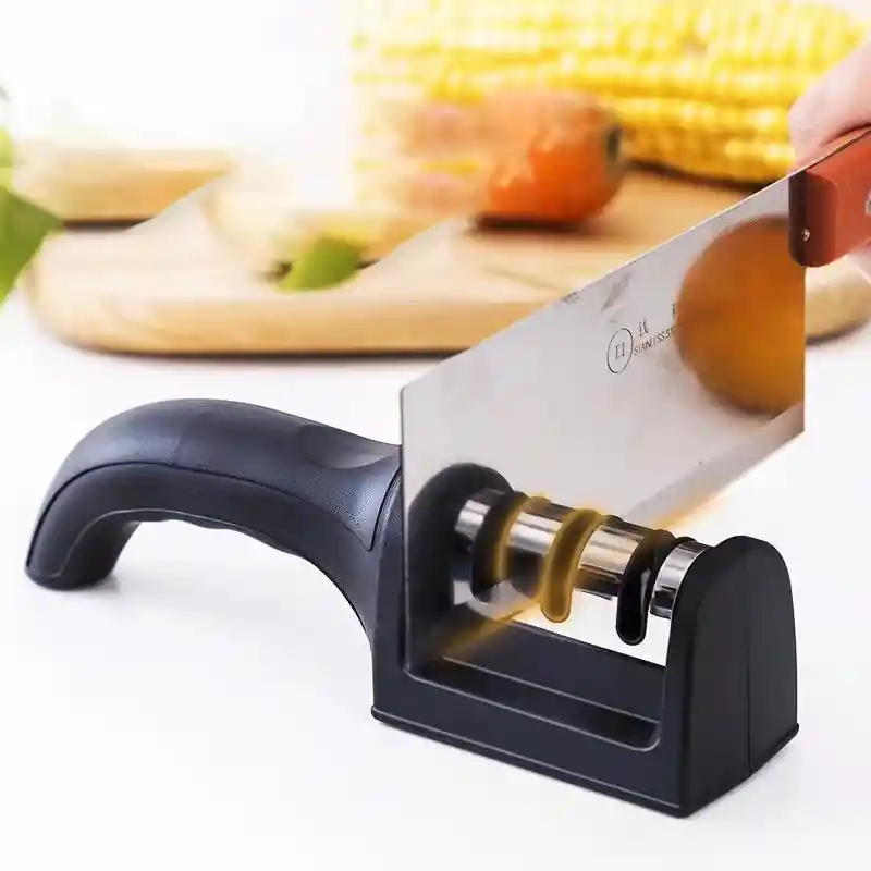 Afilador De Cuchillos 3 Pasos Ergonómico Para El Hogar Antideslizante
