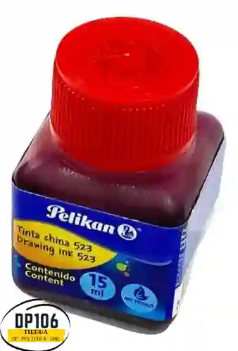Tinta China Color Rojo 15 Ml Pelikan