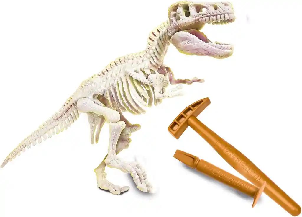 Juego Didáctico Arqueojugando T-rex Fosforescente Para Niños