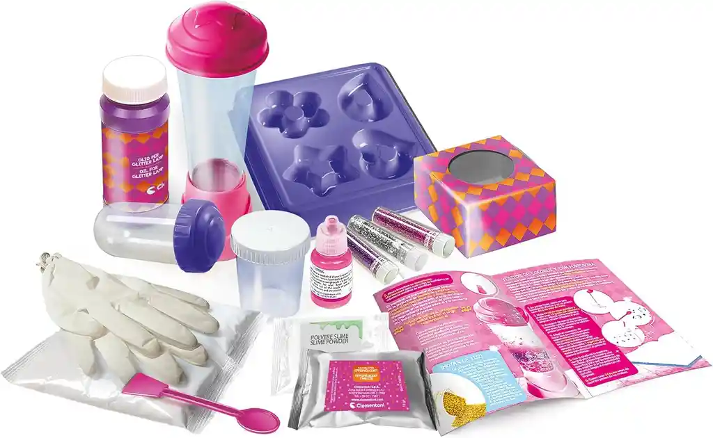 Juego Magia Brillante Con Purpurina Y Slime Para Niños