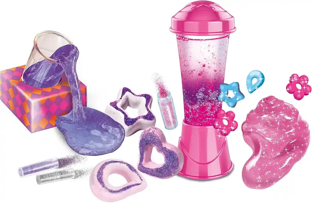 Juego Magia Brillante Con Purpurina Y Slime Para Niños