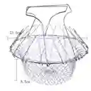 Escurridor Plegable En Acero Inoxidable, Cesta De Malla