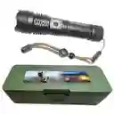 Linterna Led Tactica Recargable Usb, Zoom Camping Portatil P50