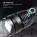 Linterna Led Tactica Recargable Usb, Zoom Camping Portatil P50
