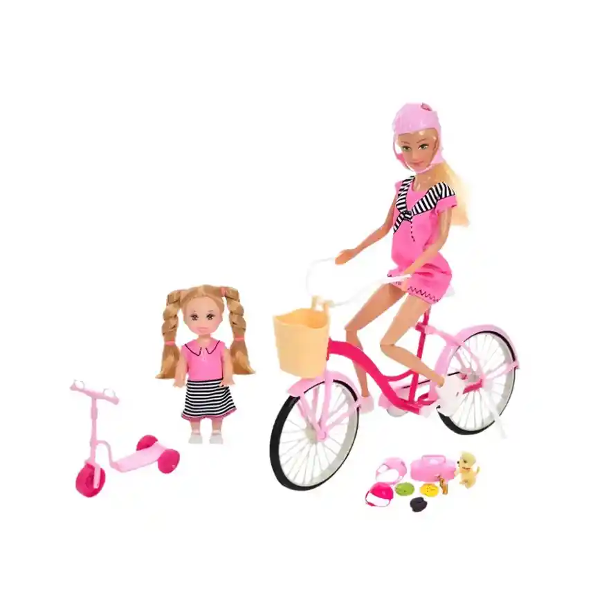 Muñeca Defa Lucy Paseo Al Aire Libre Con Accesorios