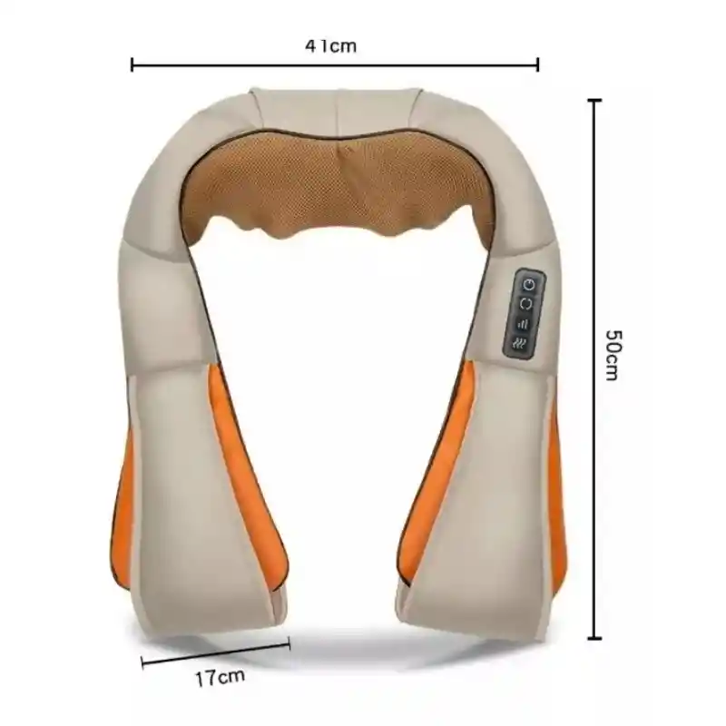 Masajeador Corporal Cervical Cuello Espalda Brazos Electrico Color Beige