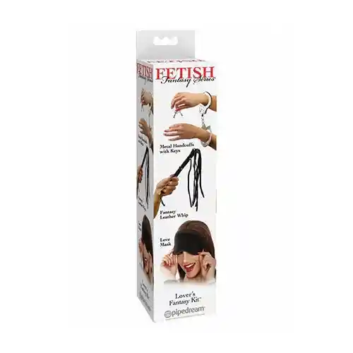 Kit Fetish De Antifaz + Esposas + Látigo Jueguetes sexuales