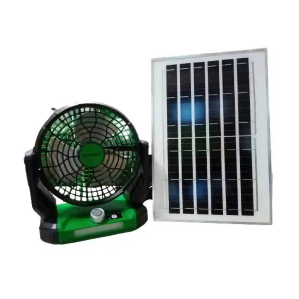 Ventilador Panel Solar Recargable Portátil