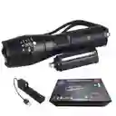 Linterna Luz Led Ultravioleta Uv Recargable Zoom Camping Uv395nm