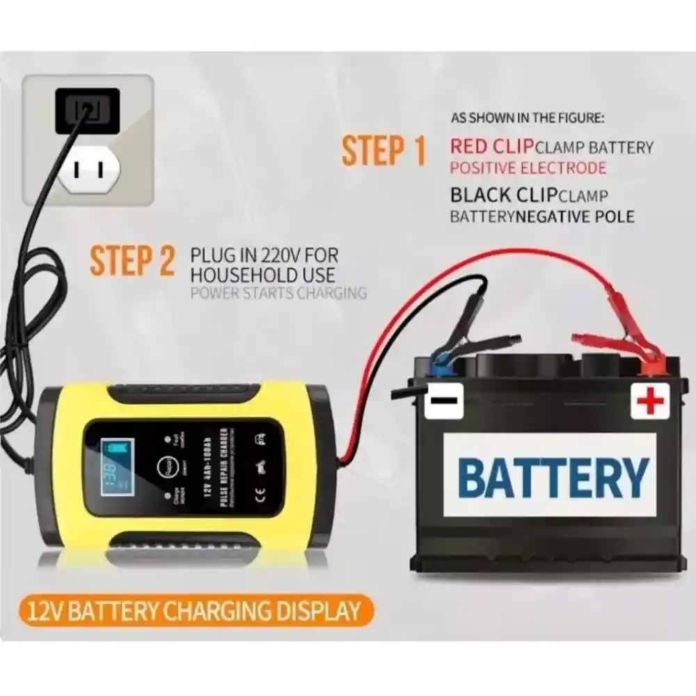 Cargador Inteligente De Baterias 12v Motos Y Automóviles
