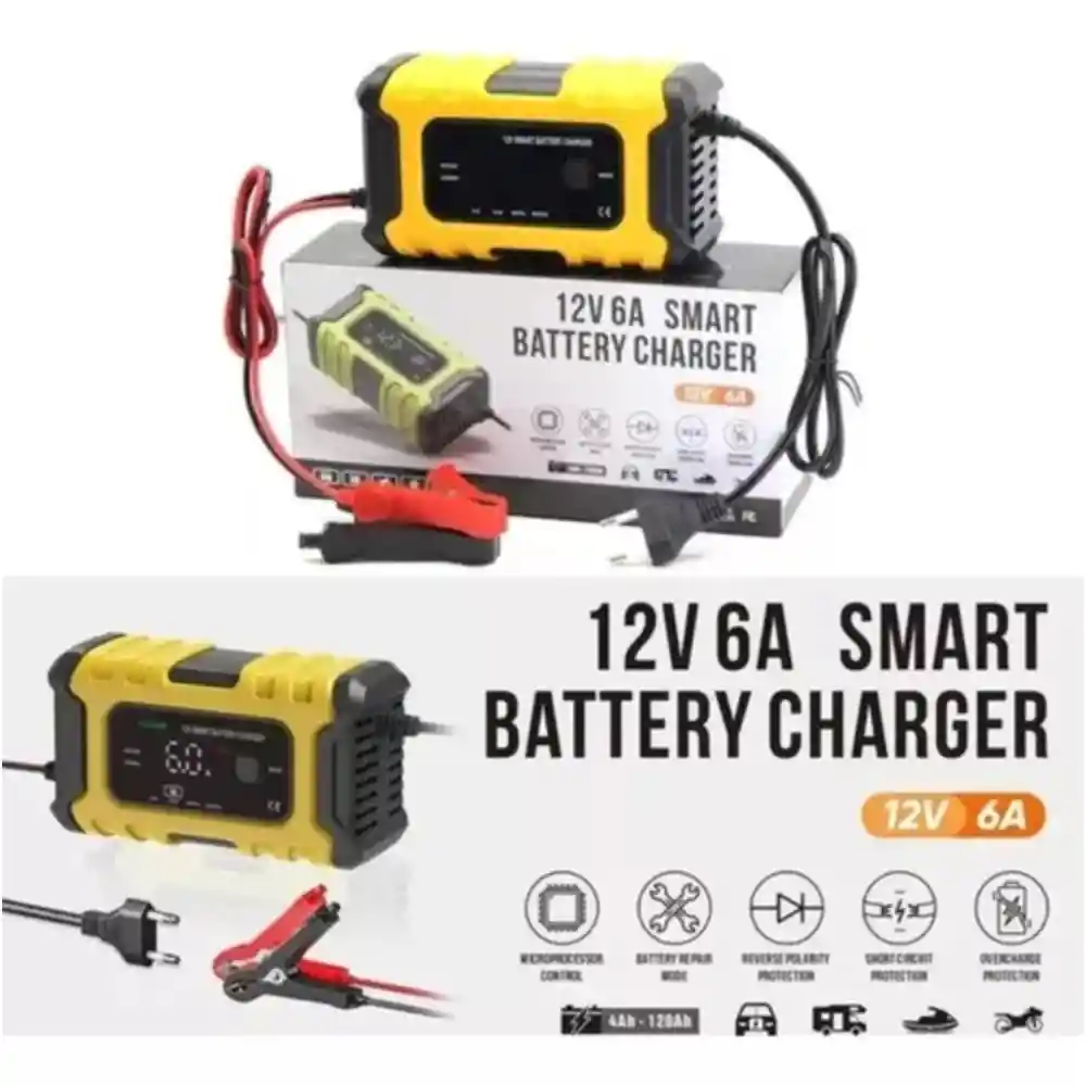 Cargador Inteligente De Baterias 12v Motos Y Automóviles