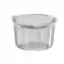 Contenedor Redondo Con Bisagra Mini Pack M - 12oz