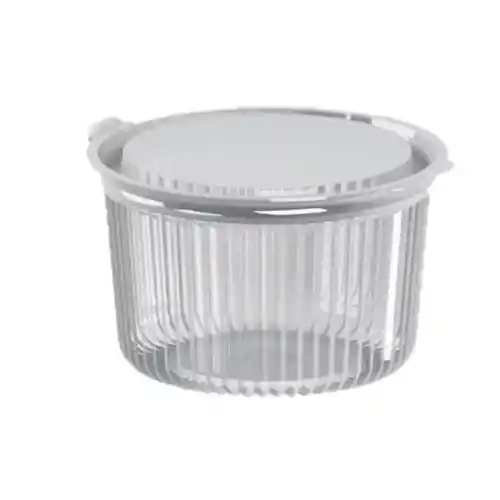 Contenedor Redondo Con Bisagra Mini Pack L - 16oz