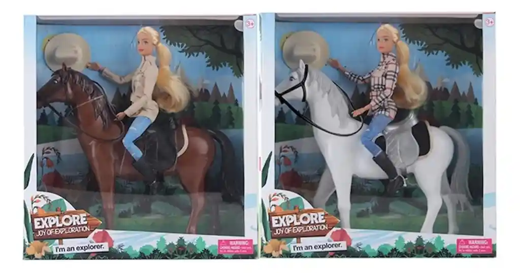 Muñeca Defa Lucy Exploradora A Caballo Con Accesorios