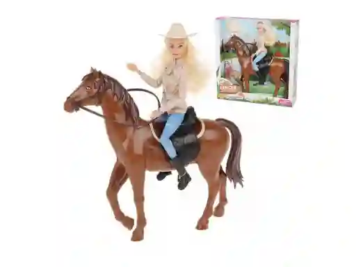 Muñeca Defa Lucy Exploradora A Caballo Con Accesorios