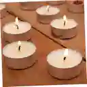 Vela Veladora Velita Esperma Cera Romantica Blanca 32 Pequeña Pebetero Decorativa Baño Té Redonda