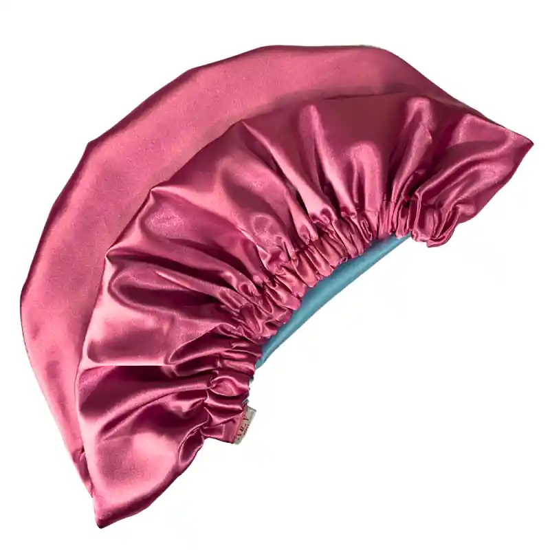 Gorro Satín Doble Capa Reversible Anti Frizz Para Cabello