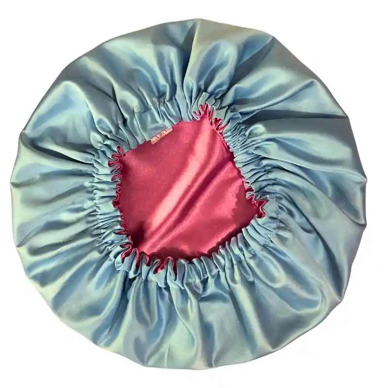 Gorro Satín Doble Capa Reversible Anti Frizz Para Cabello
