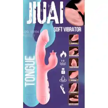 Vibrador Rabbit Con Lengua Lamedora