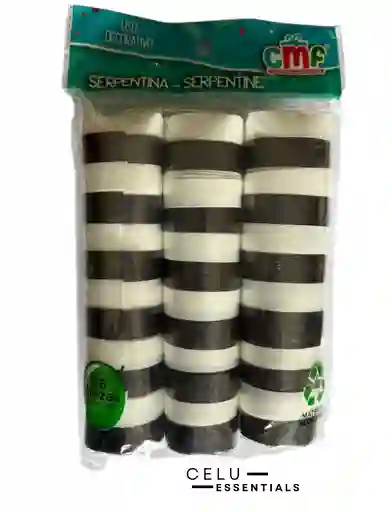 Serpentina Blanca Y Negra X36