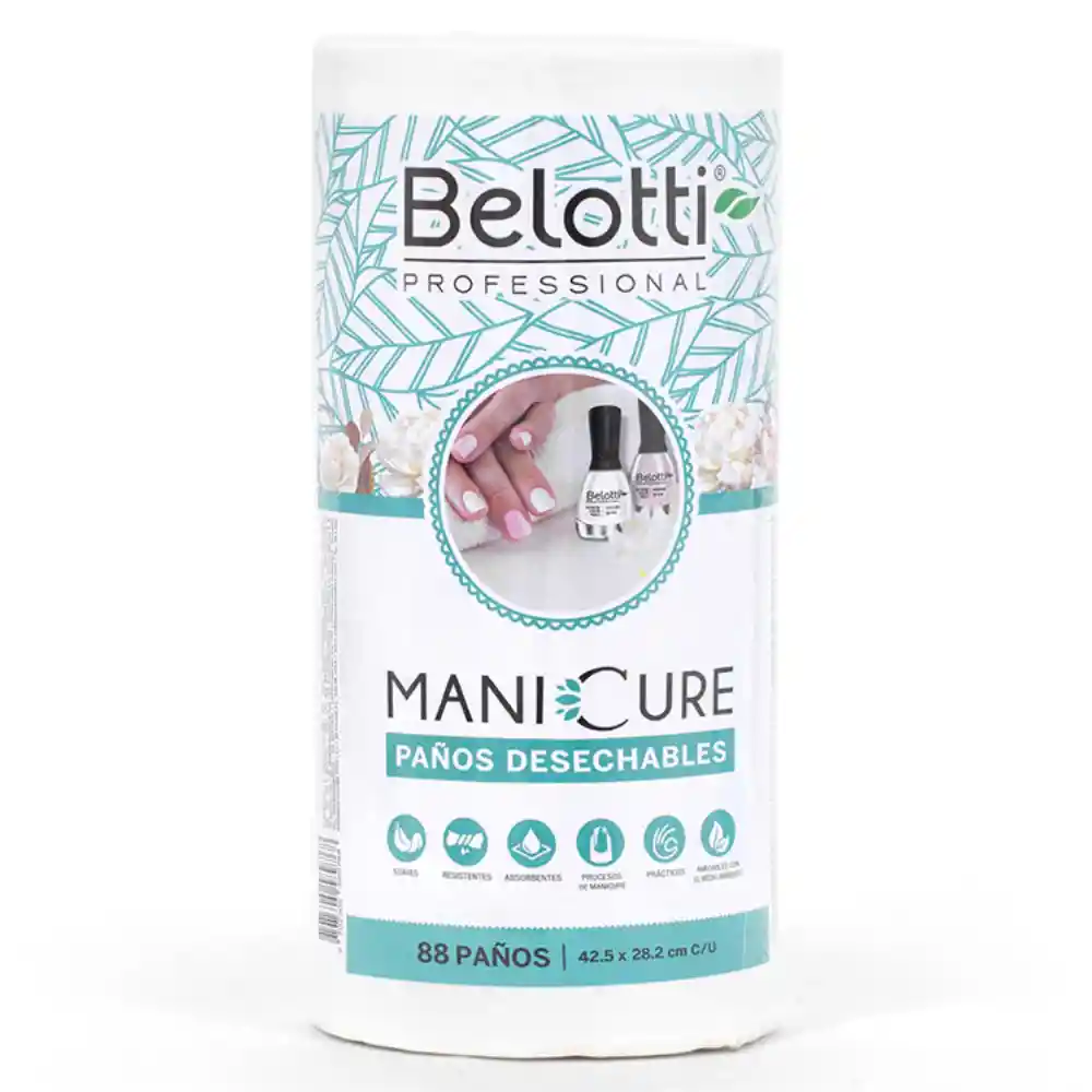 Paños Desechables Para Manicura Belotti Profesional