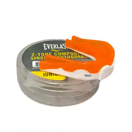Protector Bucal Everlast Dos Colores Mouthguard Junior/ Naranja