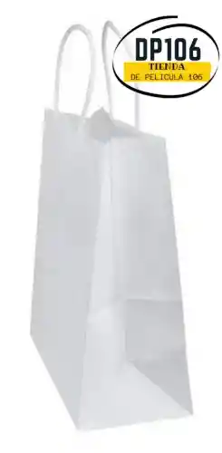 Bolsa De Regalo Blanca 23 X 26 X 1 Und