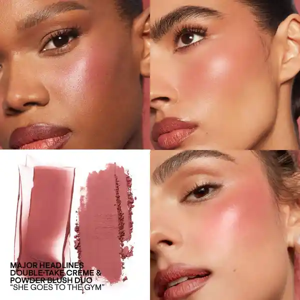 Rubor Patrick Ta Major Headlines Double-take Crème Powder Blush Duo - Tono She Goes To The Gym