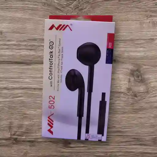 Audífonos 502 Deportivos Manos Libre Nia (negros)