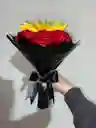 Bouquet Eterno: Rosas Y Girasol