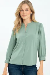 Camisa Lauren Color Verde Marino Talla L