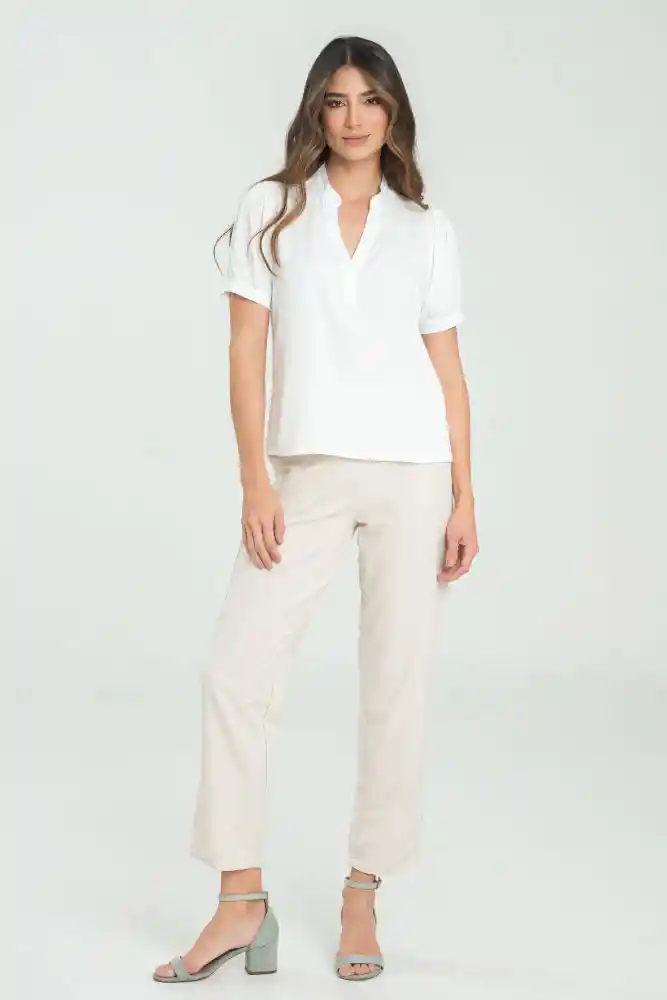 Blusa Zafiro Color Blanco Crudo Talla L