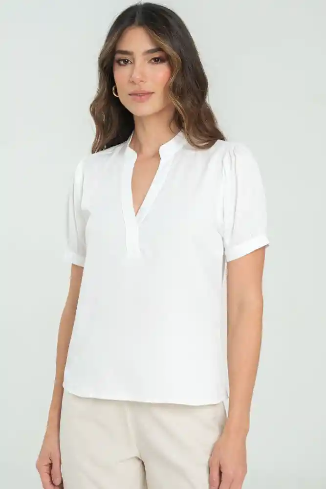 Blusa Zafiro Color Blanco Crudo Talla Xl