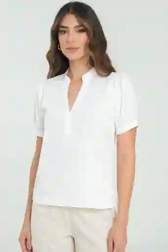 Blusa Zafiro Color Blanco Crudo Talla Xs