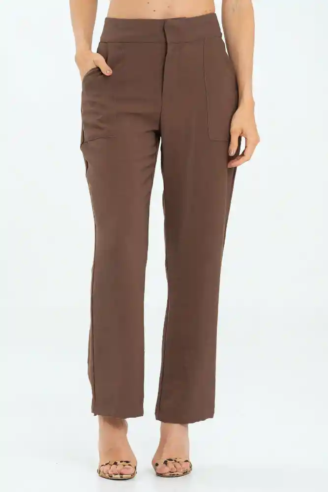 Pantalon Pascale Color Cafe Puro Talla 6