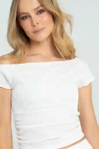 Blusa Rushk Color Blanco Crudo Talla Xs