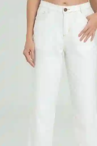 Pantalon Atlantida Pespuntes Color Blanco Crudo Talla 12