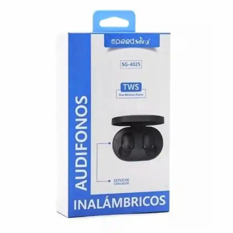 Audifonos Tws Inalambricos Bt Speed Song Sg-4025 Con Estuche